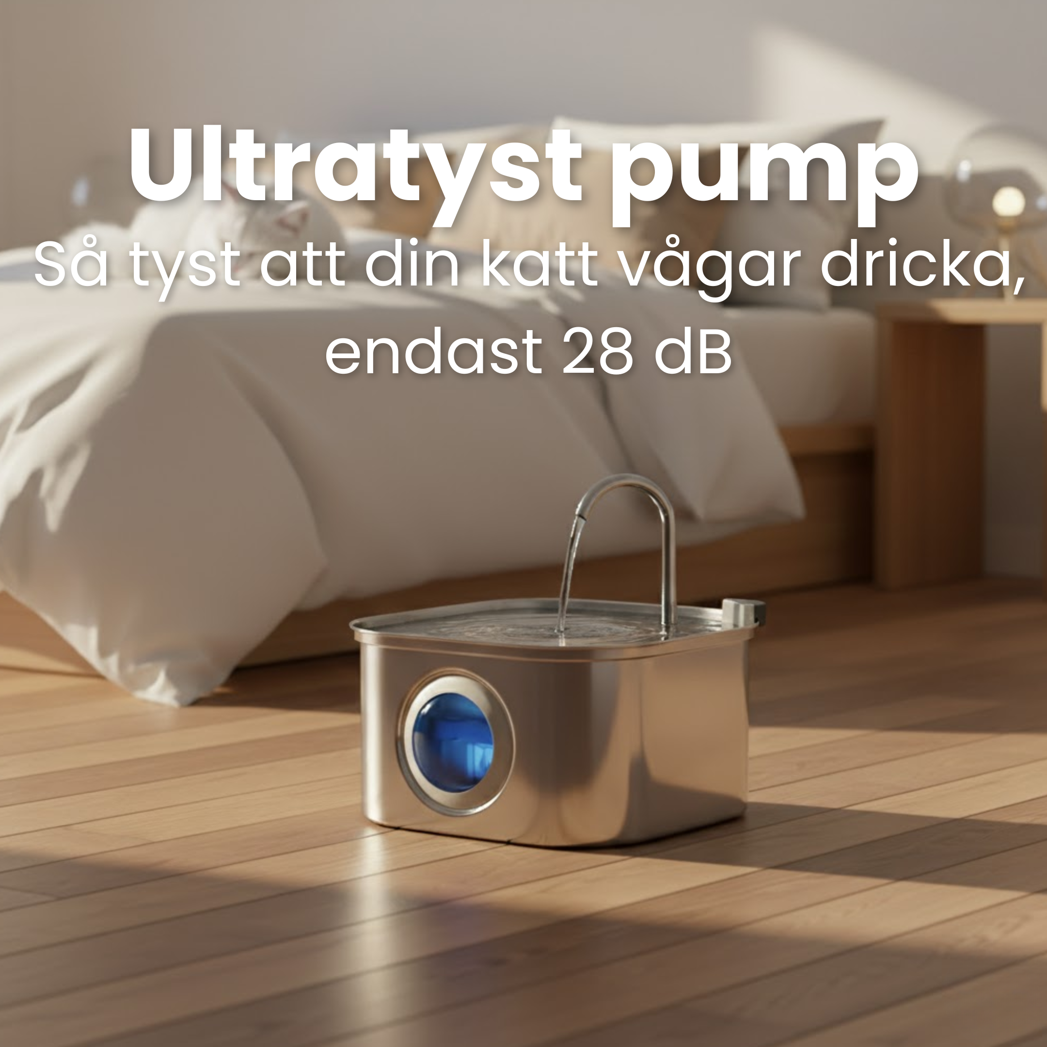 Kattellas Vattenfontän i Rostfritt Stål